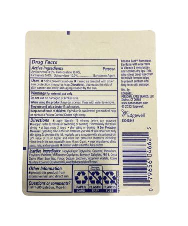 Buy Banana Boat Aloe Vera Sunscreen Lip Balm SPF 45 - Vitamin E 4 Pack - International Shipping - Buy Online on GoSupps.com