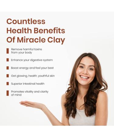 Calcium Bentonite Clay Capsules and Powder for Skin Glow & Toxin Removal (50 Minerals) - Buy Online on GoSupps.com