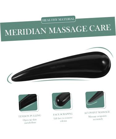 Tovinanna 2-in-1 Scratching Floor & Body Care Tool | Full Body Massage Gua Sha Scraper | Meridian Massage Device - Black (2pcs) - Buy Online on GoSupps.com