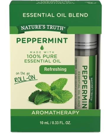 Nature's Truth Peppermint Essential Oil Roll-On Blend - 0.33 fl oz - Buy Online on GoSupps.com