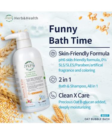 HH Oat Saponins Bubble Bath (500g) - Luxurious Aurantii Rose for Relaxation | International Shipping Available - Buy Online on GoSupps.com