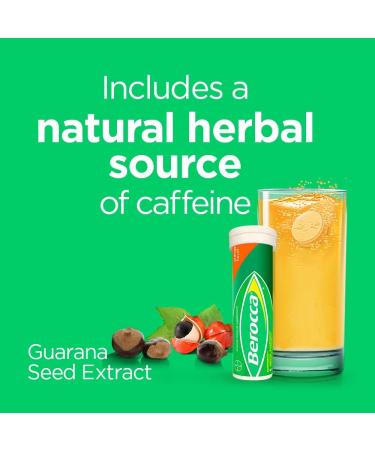 Berocca Energy Vitamin Supplement - Orange Flavor Effervescent Tablets - 10 Count - Buy Online on GoSupps.com