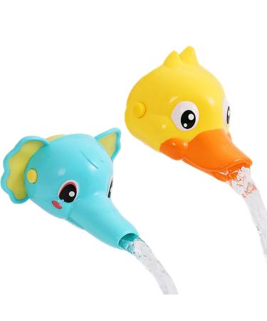 MHWAN WATING TACK BURCHING Children improved faucet universal version tap extension for children cartoon fun faucet children mold-free and anti-aging faucet extension duck and elephant