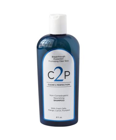 Non-Comedogenic Clear 2 Perfection Shampoo - Sulfate & Paraben-Free for Clear Healthy Skin & Hair - Esthetician Formulated