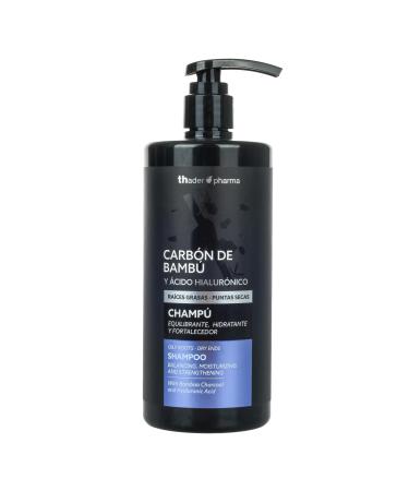 Thader Th Pharma Thader Pharma Balancing Shampoo with Bamboo Charcoal and Hyaluronic Acid Ideal for oily roots and dry ends 750 ml