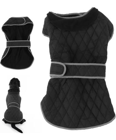 Entatial Pet Warm Jacket for Large Dogs - Windproof Plush Lining Adjustable Buckle Dog Coat for Cold Weather - Buy Online on GoSupps.com