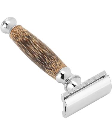 SWOQ Easy Beard Shaver with Bamboo Handle | Manual Razor for Body Hair - Eco-Friendly Grooming for Men - Buy Online on GoSupps.com