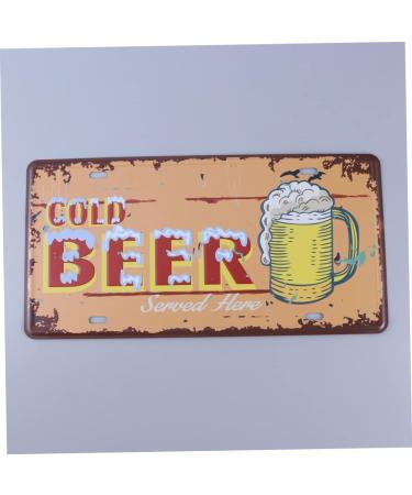 Artibetter Tin Signs Iron Painting Metal Signs Iron Painting Vintage Signs for The Sign Antique License Plate Antique Signs - Buy Online on GoSupps.com