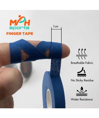 Athletic Finger Tape - 3 Rolls (0.39 inch/32 feet) | Latex-Free Medical Tape for Judo Jiu Jitsu Weight Lifting Volleyball Rock Climbing Baseball | Portable Deep Blue Tin - Buy Online on GoSupps.com