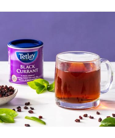 Tetley Black Currant Black Tea - 24 Tea Bags 48 Grams Contains Caffeine BlackCurrantSpecialtyTea - Buy Online on GoSupps.com
