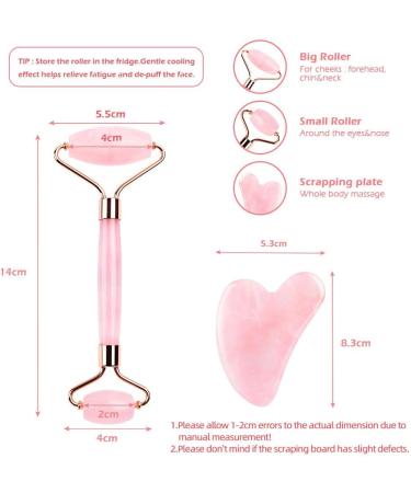 Gua Sha Facial Tool Twarz jadeit do masa u Roller Gua sha zestaw z kamienia naturalnego kryszta szczuplejsze podnoszenia zmarszczek podw jny podbr dek Remover piel gnacja urody odchudzanie narz dzia-Petal heart set - Buy Online on GoSupps.com