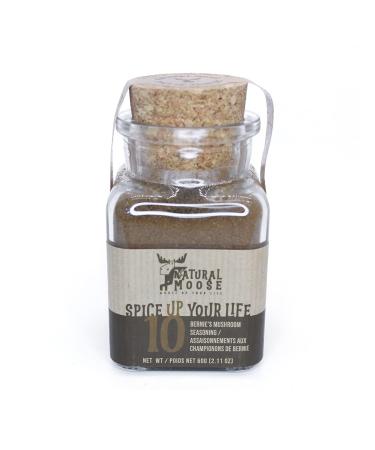 Natural Moose | 100% All Natural Herb & Spices | "Bernies" Mushroom | 60g "Bernies" Mushroom 60 g (Pack of 1)