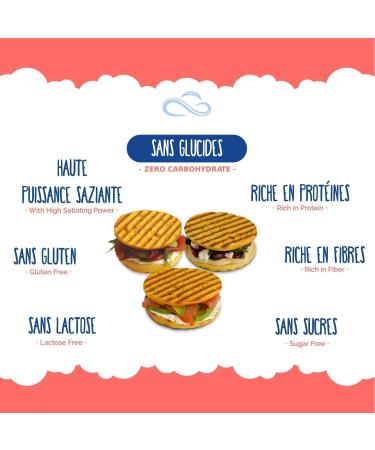 Nuvola Zero - Pane Zero MIX 3 Flavors Sandwich Bread Without Carbohydrates Without Sugar Without Lactose Rich in Fiber and Protein  - Buy Online on GoSupps.com