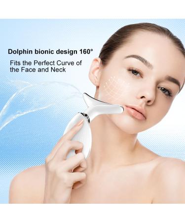 Neck Face Massager - 3-in-1 Facial Sculpting Tool with Vibration & Thermal Function | Portable Multifunctional Device (White) - Shop Now - Buy Online on GoSupps.com