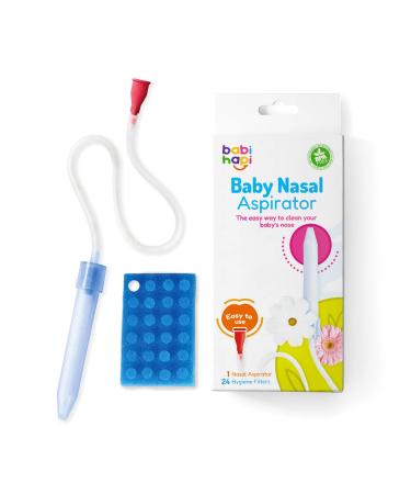Babi Hapi Baby Nasal Aspirator Baby 24 Filters- Remover Non-Toxic BPA & Phthalate Free Easy-to-Clean Baby Nose Relief