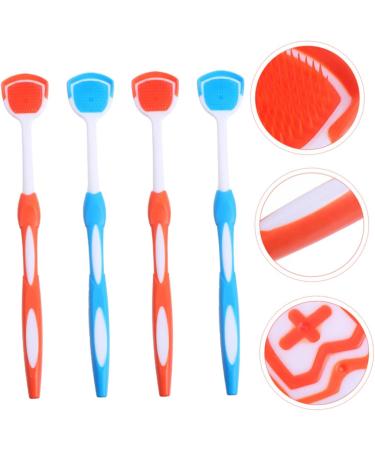 Partykindom 12-Piece Tongue Cleaner Set - Silicone Oral Hygiene Brushes for Fresh Breath - 3 Colors 19.5x3x0.6cm each - International Shipping Available - Buy Online on GoSupps.com