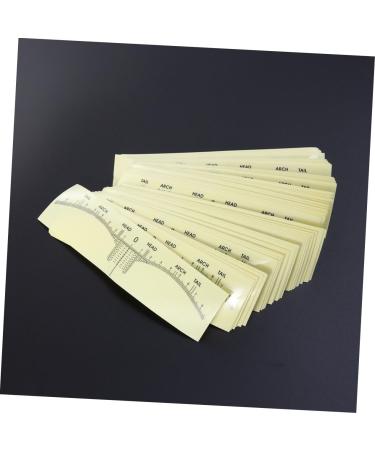 NOLITOY 200 Pcs Transparent Stickers Eyebrow Measuring Ruler Eyebrow Shaping Stencils Tool Disposable Mold - Buy Online on GoSupps.com