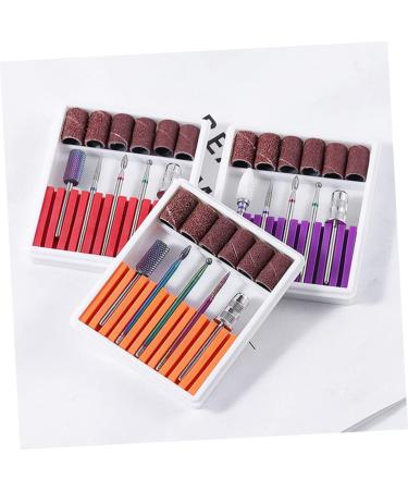 POPETPOP 1 Set Nail Drill Bits Nail Art Equipment Braiding Hair Supplies Dappen Dish for Acrylic Nails Tweezers Sheath Tiny Straw Hat Bunny Ear Pearl Clip Cuticle Drill Bit Manicure Tool 6.5x5.5cm Orange - Buy Online on GoSupps.com