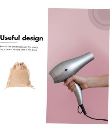 Beavorty 2pcs Hair Dryer Storage Bag Hairdryer Sackpack Hair Dryer Organizer Drawstring Storage Bags Fabric 29.50X25.50X1.00CMx2pcs Light Yellowx2pcs - Buy Online on GoSupps.com