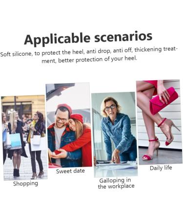 FRCOLOR 2 Pairs Gel Heel Cushions for Women - Seven Point Silicone Insoles & Flat Foot Support for High Heels - Comfort & Pain Relief Inserts - Buy Online on GoSupps.com