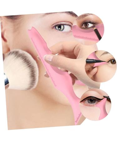Housoutil 2pcs Silicone Beauty Ruler Silicone Molds Eyebrow Template Angled Eyebrow Stencils Eyebrow Trimming 15X4.15CM Pink-1 - Buy Online on GoSupps.com