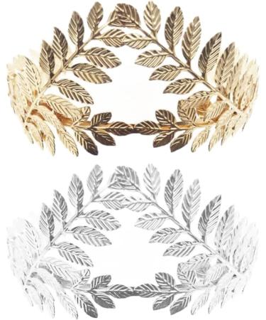 Gold Leaf Headband Metal Leaves Bride Wedding Headpiece Head Wear Accessories for Women wedding headbands for bride - Buy Online on GoSupps.com