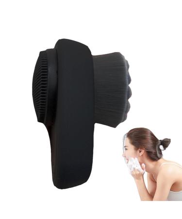 Face Cleansing Brush Portable Face Scrubber for Women Comfortable 2 in 1 Facial Exfoliator with Lid Dirt Grease Blackheads Jiahua