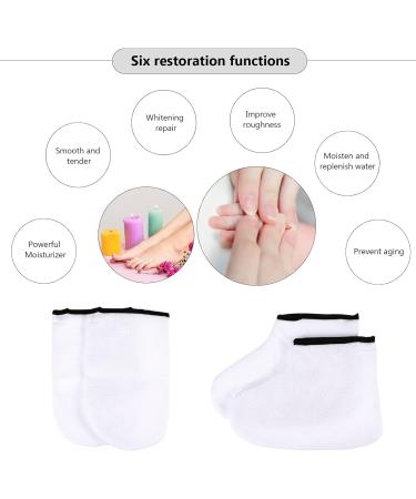 Mikikit Couvertures pour Spa de Pieds et Mains 2 Paires Taille Unique Bain la Paraffine Soin Hydratant Exfoliant Professionnel Usage Domestique et Salon - Buy Online on GoSupps.com
