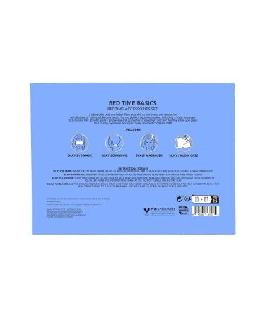 Holler And Glow Bedtime Basics Accessories Valentine's Day Set Limited Edition Sleep Eye Mask Silk Scrunchie Hair Growth Scalp Massager Satin Pillowcase Beauty Sleep For Women 4 Piece Gift Set - Buy Online on GoSupps.com