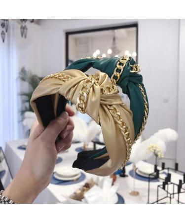 MNBD Fashion Headwrap - Vintage Sweet Women's PU Leather Bowknot Headband Hair Hoop in Black | Stylish & Trendy International Shipping - Buy Online on GoSupps.com