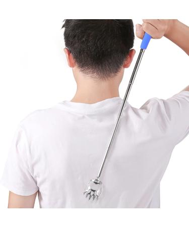 Stainless Steel Telescopic Back Scratcher Bear Claw Scratching Hands Extendable Ocj441 Blue One Size