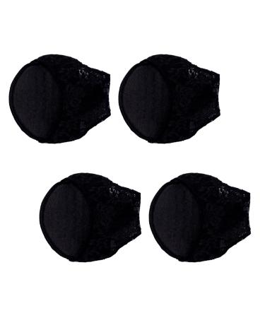 Healifty High Heel Pads High Heel Pads High Heel Pads Women Toe Pad high Heel Toe Socks Five Toe Cover Womens Toe Topper 2 Pairs Toe Womens Shoe Inserts Womens Shoe Inserts Womens Insoles Black 12*9cm