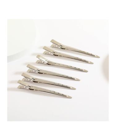 6 Duck Billed Hair Clips Pointed Billed Metal Hair Clips Crocodile Hair Clips for Hairstyle Design Haircut and Dyeing