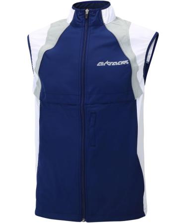 Airtracks Women's Functional Bicycle Annoy - Lightweight Wind & Water-Repellent Running Vest - Reflective XL Light Blue - Buy Online on GoSupps.com
