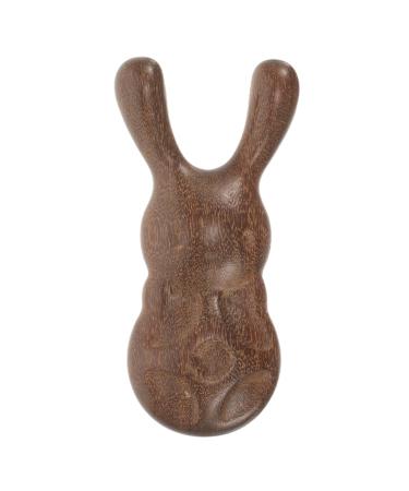 Didiseaon nose scratch massager wooden comb nasal scraper made of wooden rabbit-shaped eye massage device Face-acupuncture massage device Gua Sha for muscle relief