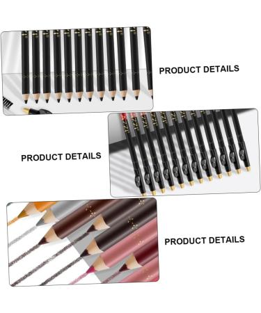 Healeved 24 Pcs Lip Liner Eyeliner Eye Makeup Pen Brow Pencil Eyebrow Makeup Delineador De Duracion Powder 1 count (Pack of 1) Assorted Colorx2pcs - Buy Online on GoSupps.com