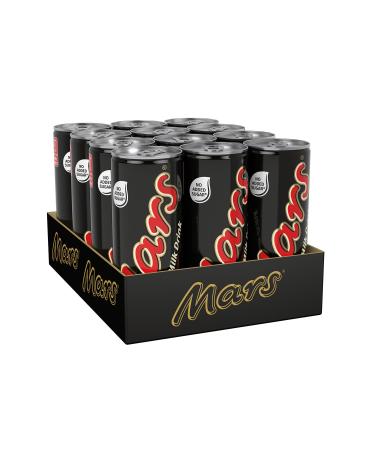 Mars Milk Chocolate Ready To Drink Can 250ml (Pack of 12) No Added Sugar Vegetarian - Buy Online on GoSupps.com