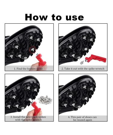 DDKY 50 pcs 5mm Pyramid Replacement Spikes for Sports Shoes | Athletics Track Sprint & Field Training Tools - Buy Online on GoSupps.com