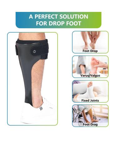 Buy AFO Drop Foot Brace | Lightweight Ankle Foot Orthosis for Men & Women | Stabilizer for Drop Foot Correction (XL-Right - Buy Online on GoSupps.com