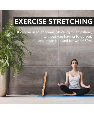 Yinhing Wooden Gua Sha Massage Tools - 8-Point Massage Roller Stick for Home & Salon Beauty Care - Buy Online on GoSupps.com