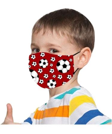 5pcs Children Ball Cute Cartoon Pattern Washable Reusable Adjustable Comfortable Elastic Earloop Face_Mask - Buy Online on GoSupps.com