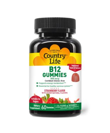 Country Life Gummies 850 Mcg 60 Chw B12 60 Ct