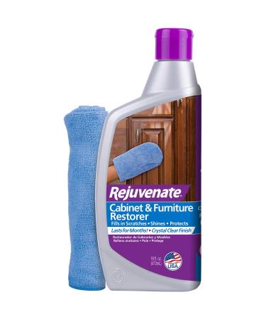 Rejuvenate Cabinet & Furniture Restorer Fills in Scratches Seals and Protects Cabinetry, Furniture, Wall Paneling 16 oz