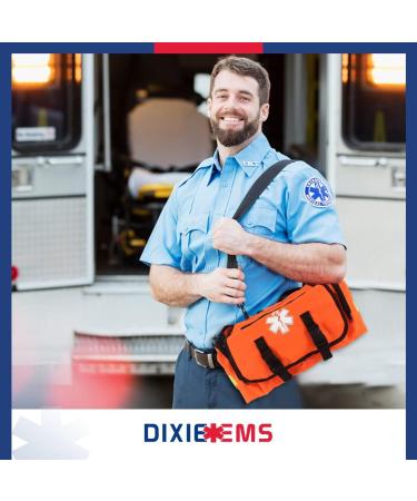 Dixie EMS First Responder On Call Trauma Bag with Reflectors - Orange - Buy Online on GoSupps.com