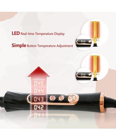 Ten-Tatent Electric Hot Comb Hair Straightener - Anti-Scald Double Sided Ceramic Beard & Hair Straightening Brush - Buy Online on GoSupps.com