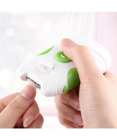 Electric Nail Trimmer Safe Manicure Pedicure Tools 2-in-1 Nail Trimming and Filing with Built-in Light for Home and Salon Use - Buy Online on GoSupps.com