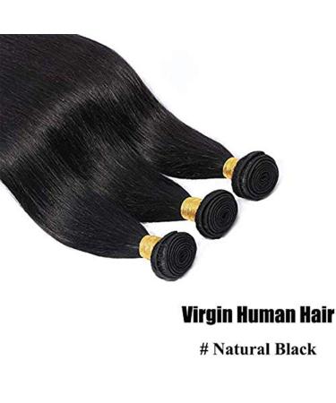 Brazilian Human Hair 3 Bundles - 100% Virgin Straight Weave Extensions - Natural Black 16 | Shop Now - Buy Online on GoSupps.com