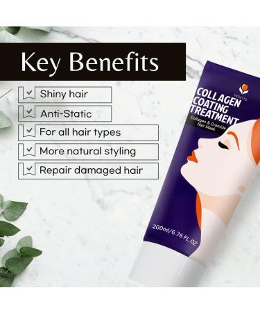 VIOLETTO Protein Hair Treatment 6.76 Oz - Hair Mask for Dry/Damaged Hair - Deep Conditioning & Repair - Promotes Growth - Buy Online on GoSupps.com