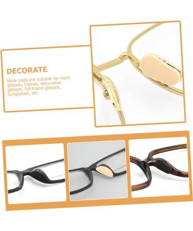 Coolhiya Self-Adhesive Silicone Nose Pads for Glasses | 40 Leaves Replacement Nasal Pads | Comfortable & Durable Eyewear Repair Parts - Buy Online on GoSupps.com