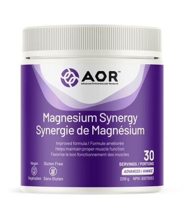 AOR - Magnesium Synergy 209g Powder - Helps Maintain Proper Muscle Function